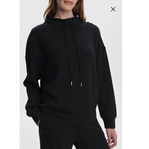 NWOT Women’s Varley Oakdale Drawstring Sweatshirt in Black SZ XS